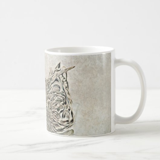 Digitale Entenkunst Kaffeetasse (Rechts)