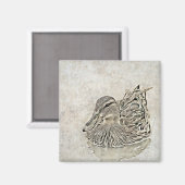 Digitale Entenkunst Magnet (Vorderseite/Rückseite)
