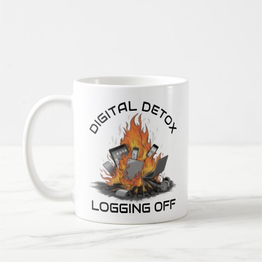 Digitale Entgiftung Kaffeetasse (Links)
