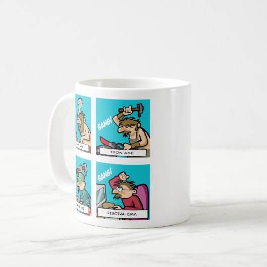 Digitale Evolution 2 Kaffeetasse (Vorderseite Links)