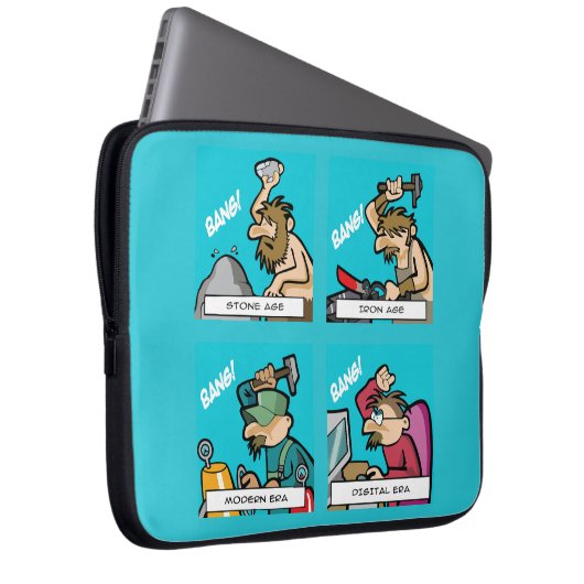 Digitale Evolution 2 Laptopschutzhülle (Vorne Rechts)