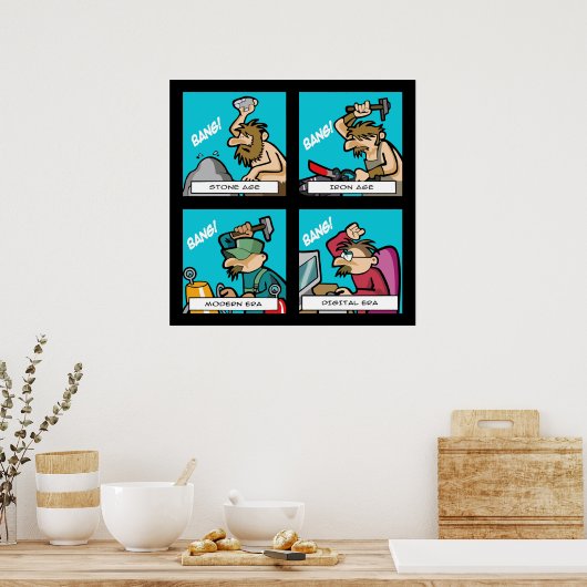 Digitale Evolution 2 Poster (Küche)