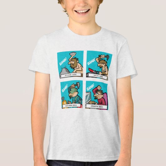 Digitale Evolution 2 Tri-Blend Shirt (Vorderseite)