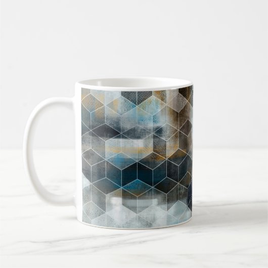 digitale farbige Wandfliesen, Design, Hintergrund, Kaffeetasse (Links)