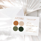 Digitale Farbpalette Grün/Terracotta Einladung