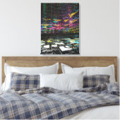 Digitale Farbträume Leinwanddruck (Insitu (Schlafzimmer))