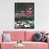 Digitale Farbträume Leinwanddruck (Insitu (Wohnzimmer))