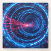 Digitale Festung: Der sichere Strom Glasuntersetzer (Vorderseite)