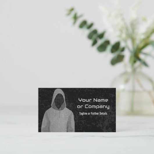 Digitale Forensik oder Pen Testing - Ethischer Hac Visitenkarte (Stehend Vorderseite)