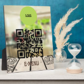 Digitale Freuden: 8x10 mit Easel QR Code Menü Fotoplatte (Seite)