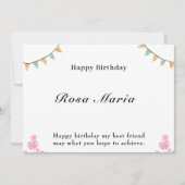 Digitale Geburtskarte Einladung (Vorderseite)