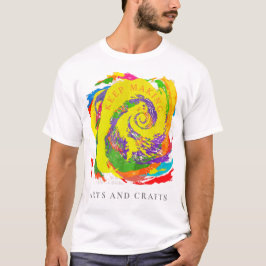 Digitale Gefärbte Krawatte behalt Making Arts and  T-Shirt