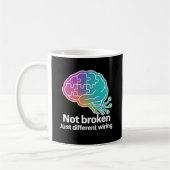 Digitale Gehirn-Tech-Design Kaffeetasse (Links)
