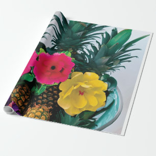 Digitale Geschenkpapier mit Ananas-Akzent