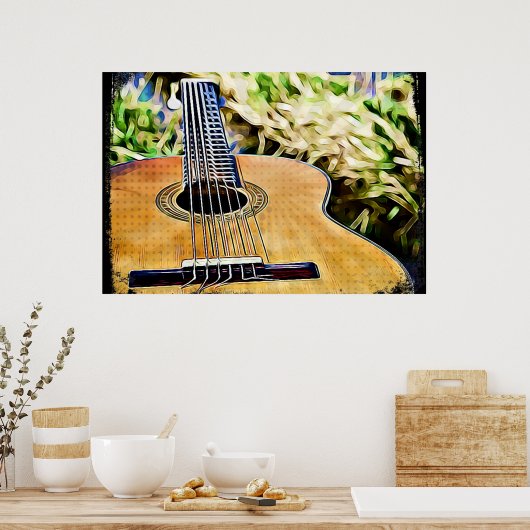 Digitale Gitarre Poster (Küche)