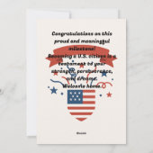 Digitale Grußkarte der USA Feiertagskarte (Rückseite)