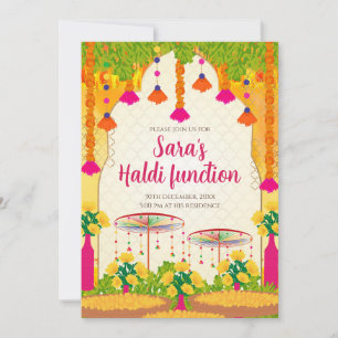 Digitale Haldi-Einladung Mehndi-Einladung Haldi-Ka Einladung
