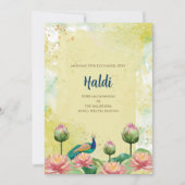 Digitale Haldi-Einladung und indische Hochzeitskar Einladung (Vorderseite)