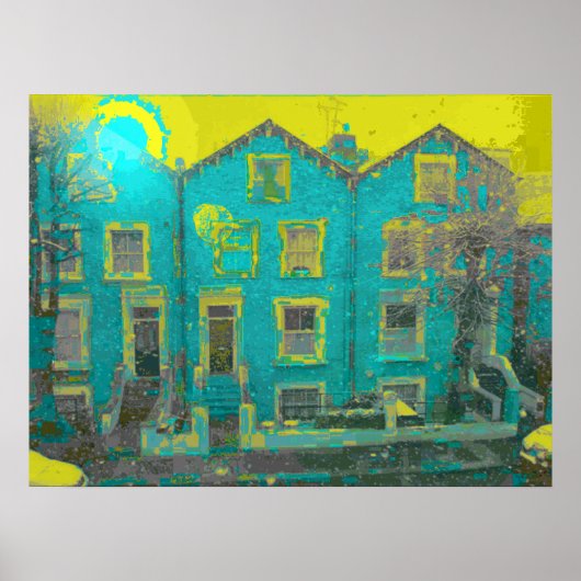 Digitale Häuser Poster (Vorne)