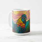 Digitale Henne Kaffeetasse (Vorderseite Links)
