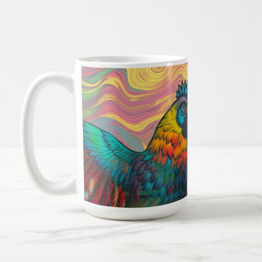 Digitale Henne Kaffeetasse (Links)