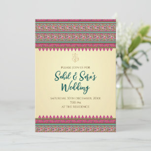 Digitale Hindu-Einladung als indische Hochzeitsein Einladung