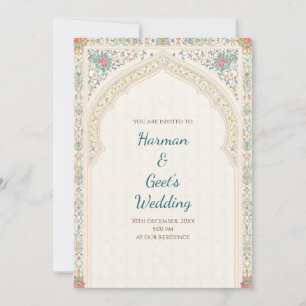Digitale Hindu-Einladung indische Hochzeitskarten Einladung