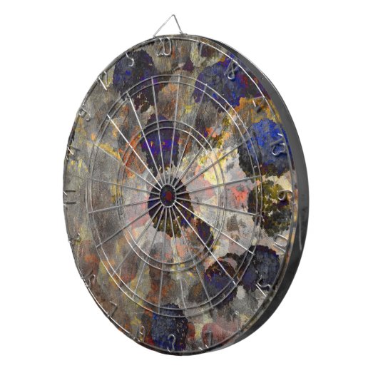 Digitale Hintergrundkunst des Blumenmusters / Blum Dartscheibe (Vorderseite rechts)