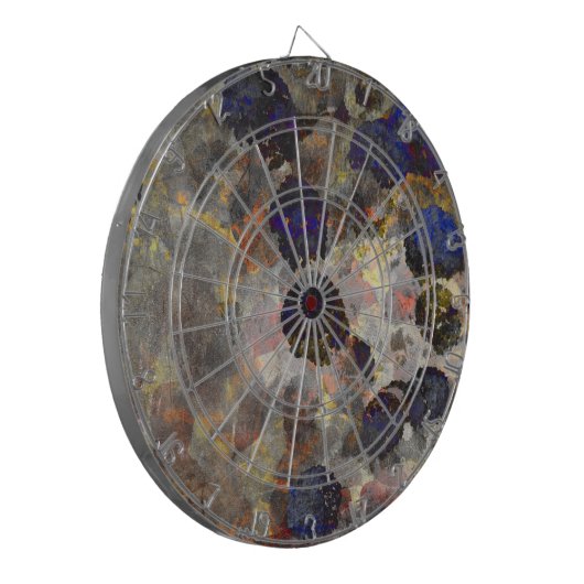 Digitale Hintergrundkunst des Blumenmusters / Blum Dartscheibe (Vorderseite Links)