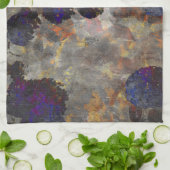 Digitale Hintergrundkunst des Blumenmusters / Blum Geschirrtuch (Gefaltet)