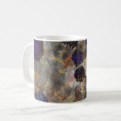 Digitale Hintergrundkunst des Blumenmusters / Blum Kaffeetasse (Vorderseite Links)
