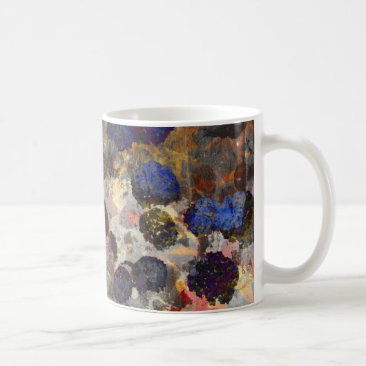 Digitale Hintergrundkunst des Blumenmusters / Blum Kaffeetasse (Rechts)