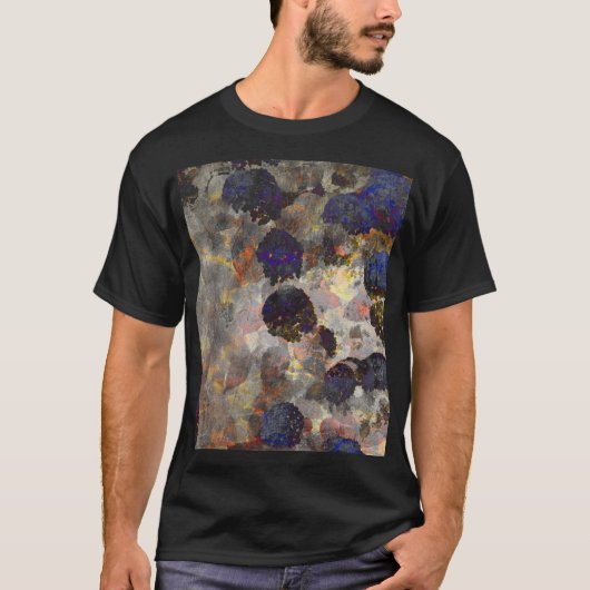 Digitale Hintergrundkunst des Blumenmusters / Blum T-Shirt (Vorderseite)