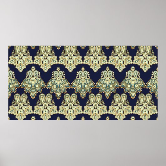 digitale Hintergrundmuster für Aquarellbilder Poster (Vorne)