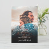 Digitale Hochzeit Speichern Sie die bearbeitbare D Ankündigung (Stehend Vorderseite)