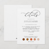 Digitale Hochzeitskleidung Bekleidungsvorschriften Einladung (Vorne/Hinten)