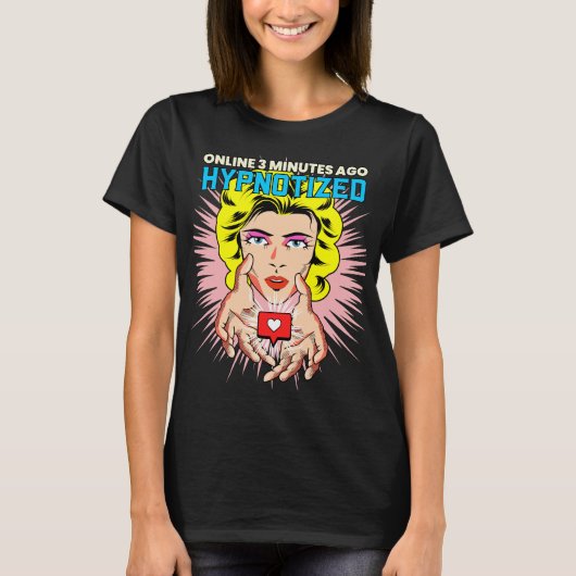 Digitale Horrorgeschichte - Hypnotisiert T-Shirt (Vorderseite)
