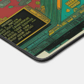 Digitale Hühner Schreibtischunterlage (Ecke)