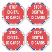 Digitale ID-Karten anhalten Aufkleber (Vorderseite)