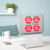 Digitale ID-Karten anhalten Aufkleber (Laptop auf Schreibtisch)