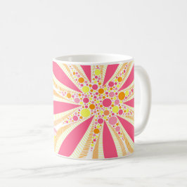 Digitale Illustration der Petals und Dots Spring B Kaffeetasse