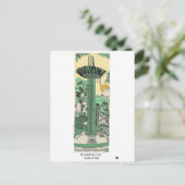 Digitale Illustration des Schildkrötensees Saigon Postkarte (Stehend Vorderseite)