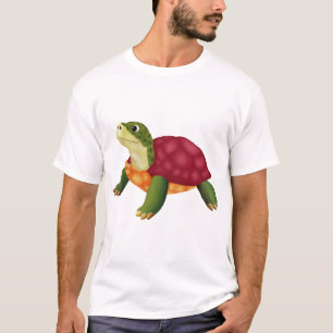 Digitale Illustration einer glücklichen Schildkröt T-Shirt