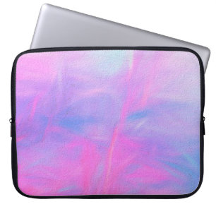 Digitale Illustration mit Pastellpinsel von Blau, Laptopschutzhülle
