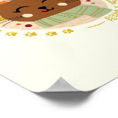 Digitale Illustrations-Nursery-Dekor druckbar Poster (Ecke)