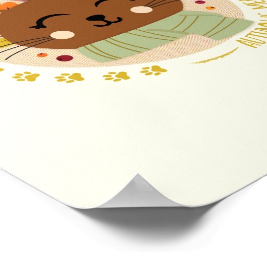 Digitale Illustrations-Nursery-Dekor druckbar Poster (Ecke)