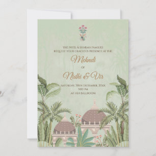 Digitale indische Hochzeitkarten Hindu lädt ein Einladung
