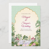 Digitale indische Hochzeitseinladung Hindu Wedding Einladung (Vorne/Hinten)