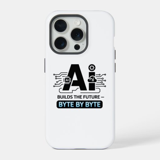 Digitale Innovation Computer Science AI Art iPhone Hülle (Rückseite)