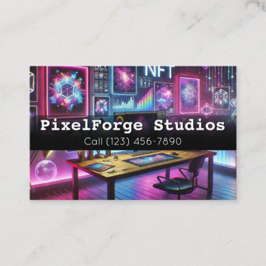 Digitale Innovation der NFT-Creator-Visitenkarte Visitenkarte (Vorderseite)